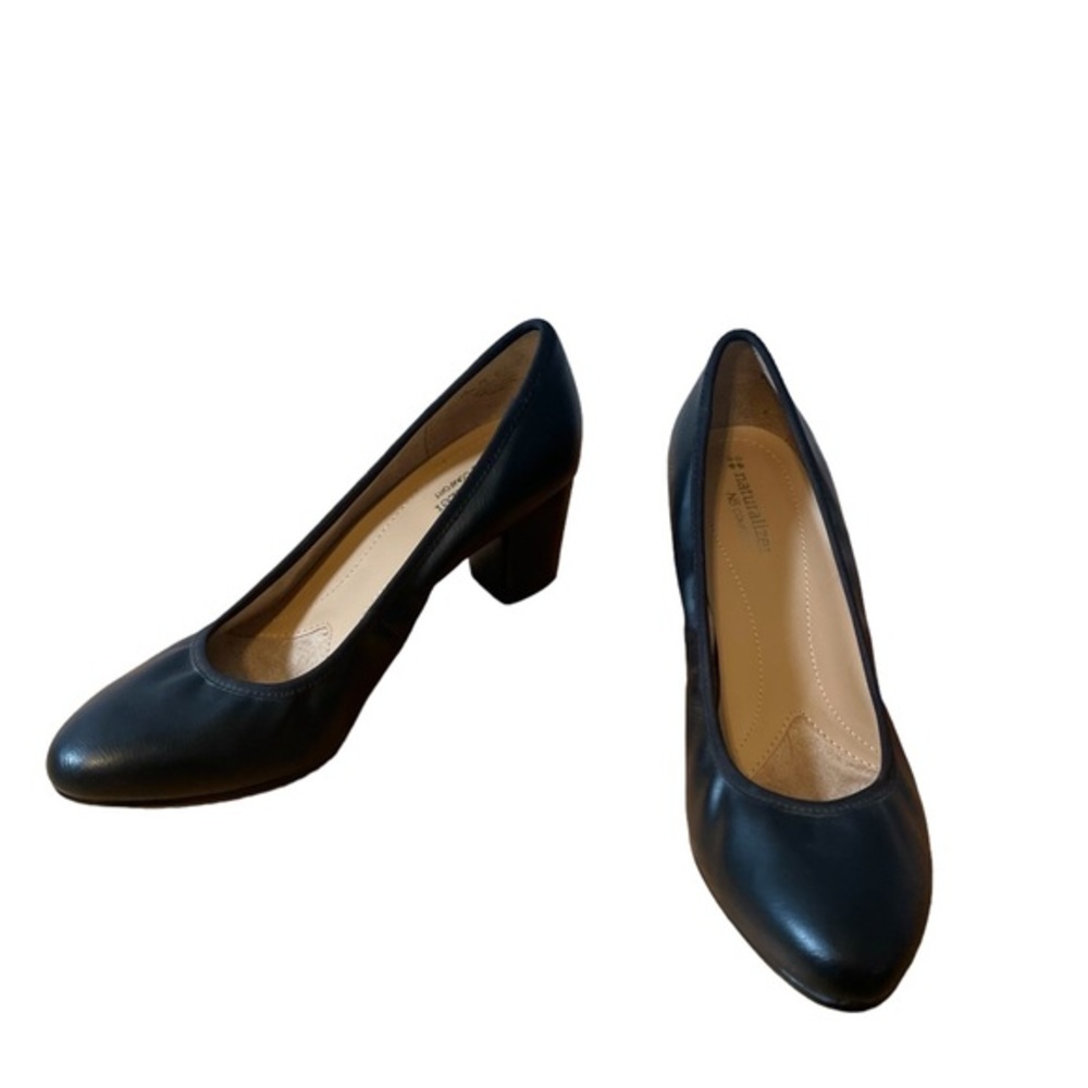 Naturalizer Vegan Leather Naomi Ballet Block Heels, Sold out on QVC,  Size 7.5 - Picture 2 of 10